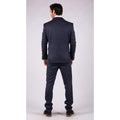 Mens Herringbone Tweed 3 Piece Suit Blue Classic Vintage Tailored Wedding Blinders - Knighthood Store