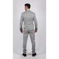 Mens Grey Check Black Tweed 3 Piece Suit Vintage Classic 1920s Wedding - Knighthood Store