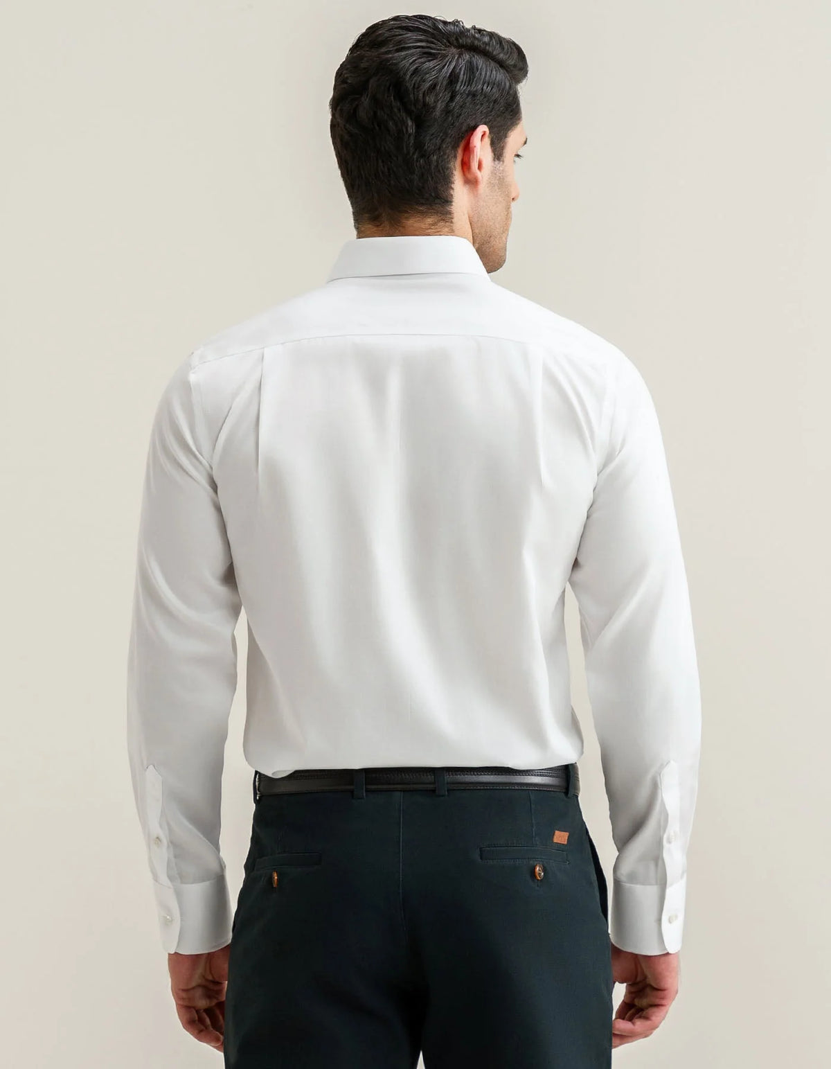 Men's Easy Care White Twill Shirt