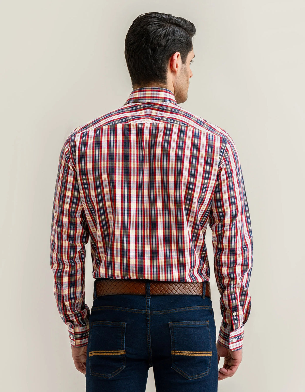 Men's Multicolour Casual Check Shirt