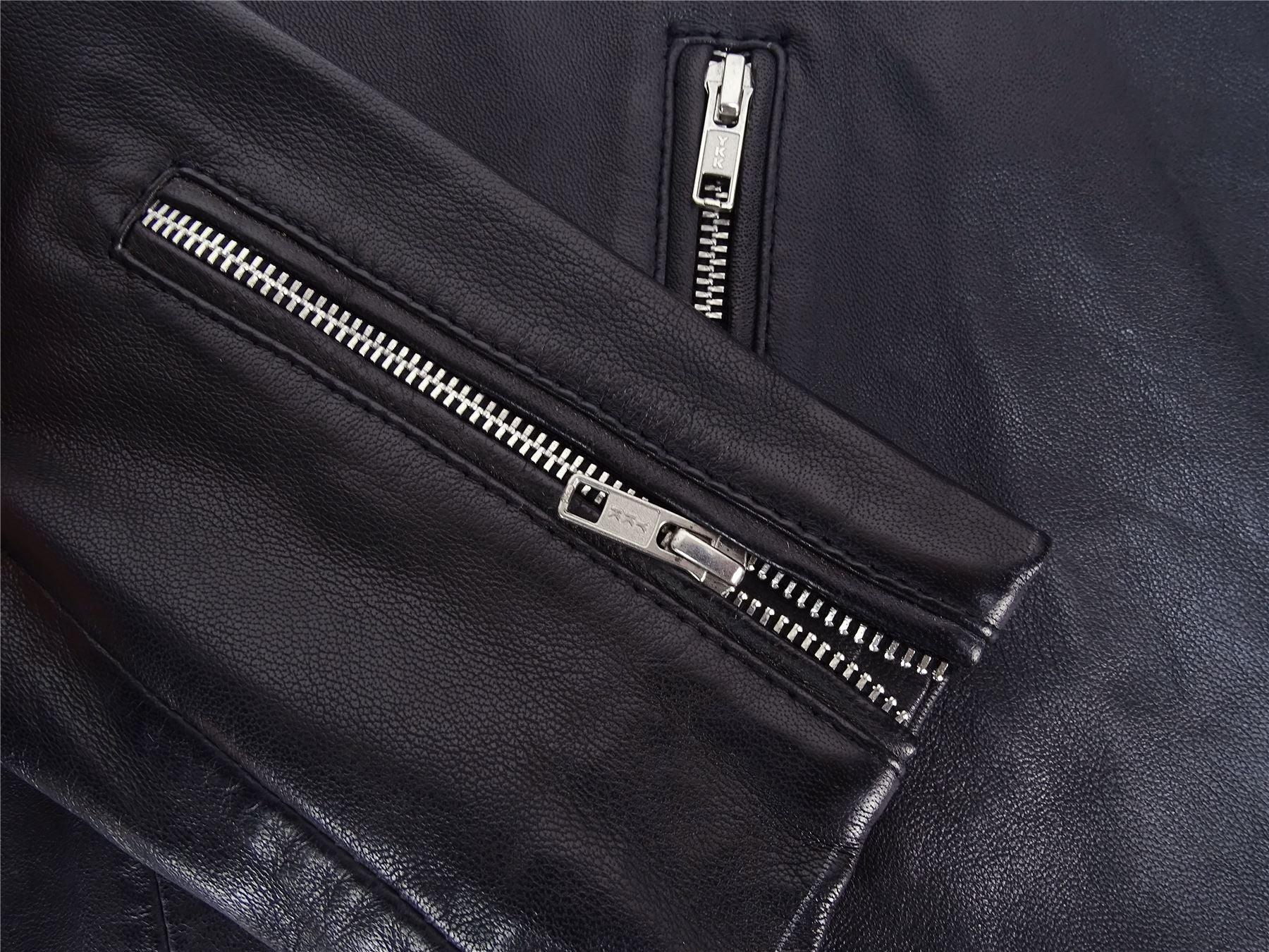 Ladies Real Leather Jacket Short Fitted Bikers Style Vintage Black Rock - Knighthood Store