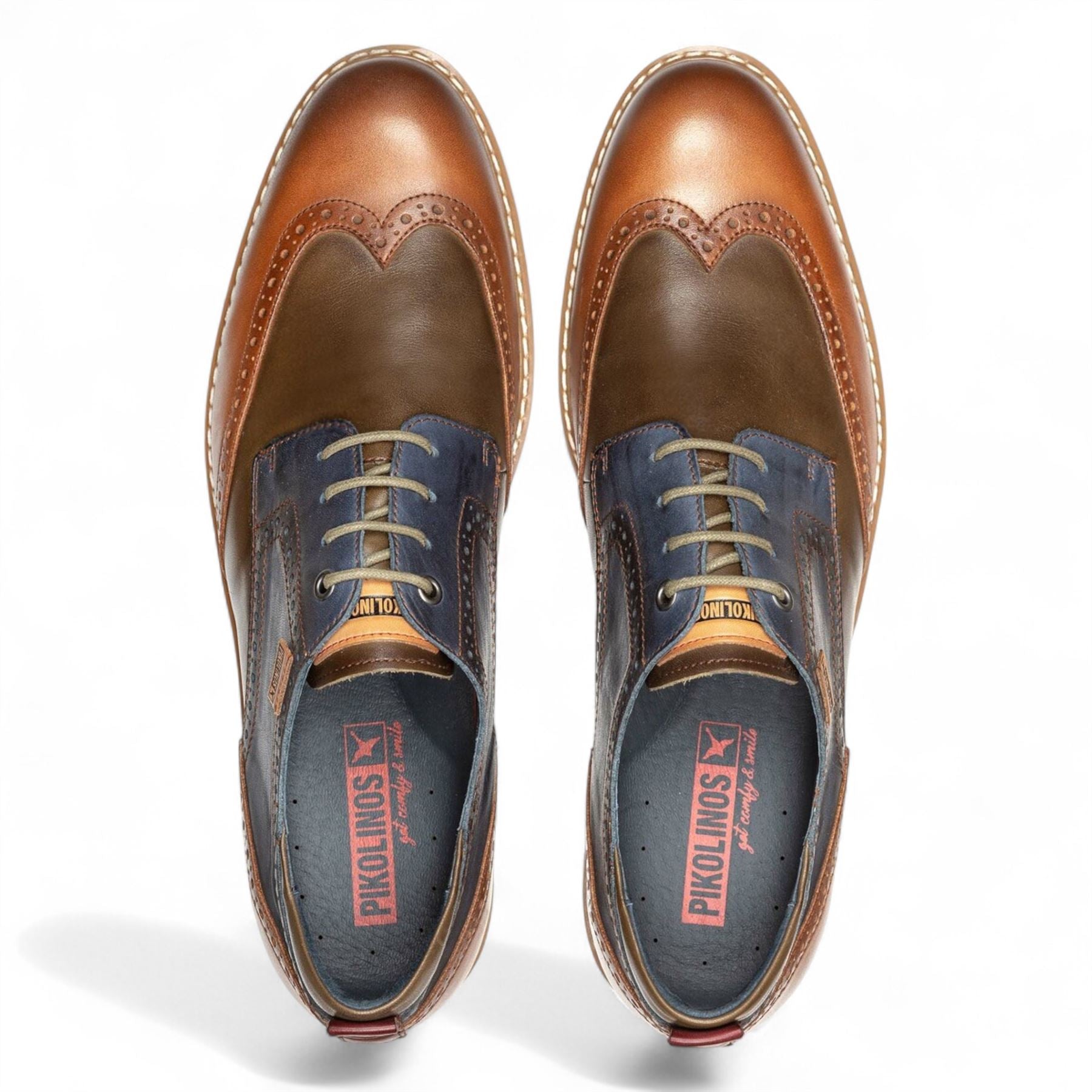 Avila - Men’s Brandy Brown Lace Up Leather Brogue