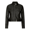 Women's Leather Moto Biker Jacket - Knighthood Store