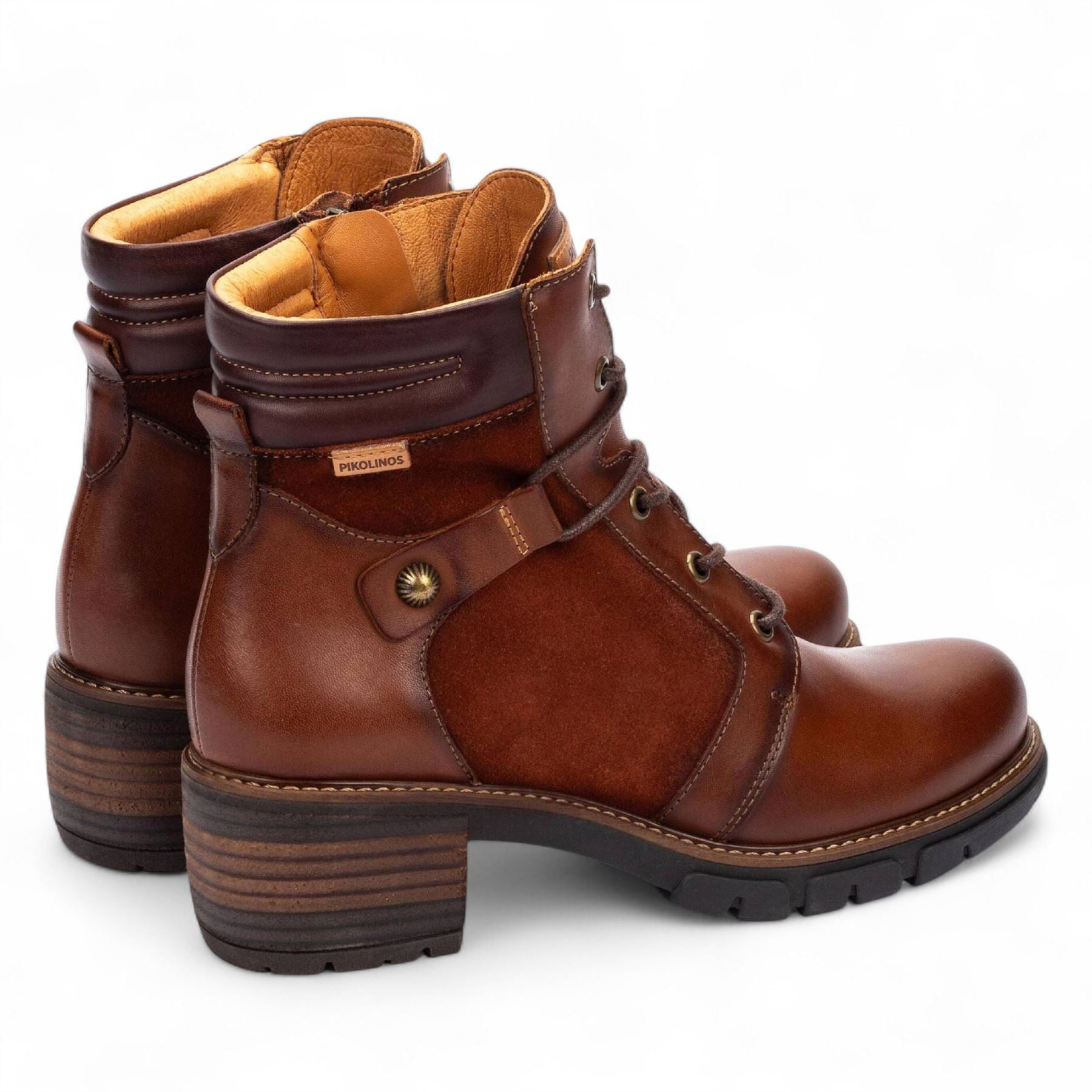 San Sebastia - Women's Cuero Brown Leather Ankle Boots