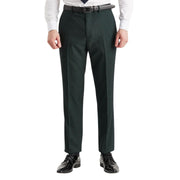 Regent - Men's Green Plaid Check Trousers