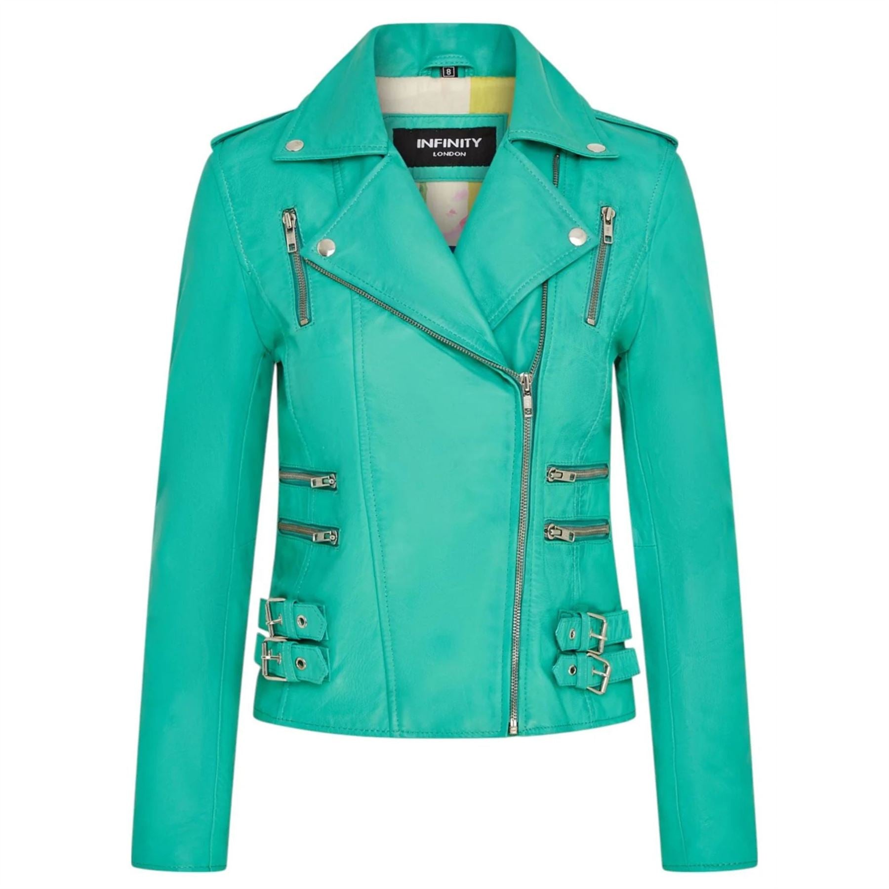 Women's Real Lamb Nappa Leather Vintage Biker Jacket