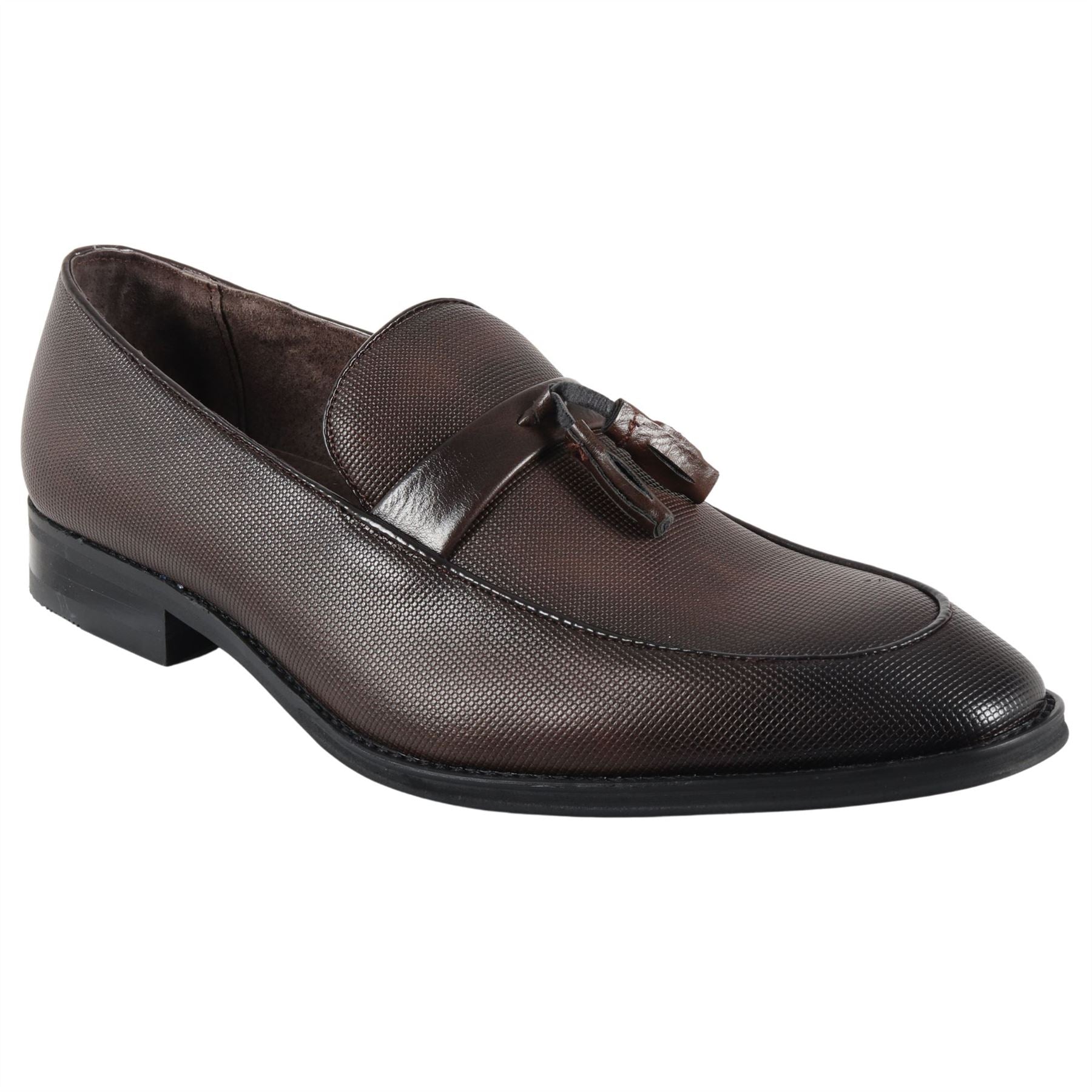 Men's Loafers Shoes Leather Lined Slip-On Tassel Formal Shoe