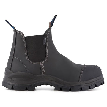 Blundstone 910 Black Leather Steel Toe Chelsea Boots Durable Ankle Safety Boots - Knighthood Store