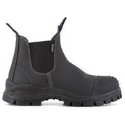 Blundstone 910 Black Leather Steel Toe Chelsea Boots Durable Ankle Safety Boots - Knighthood Store