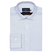 Men's Easy Care Check Shirt - Coffee Brown