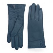Women's Genuine Leather Decorative Buttons Gloves