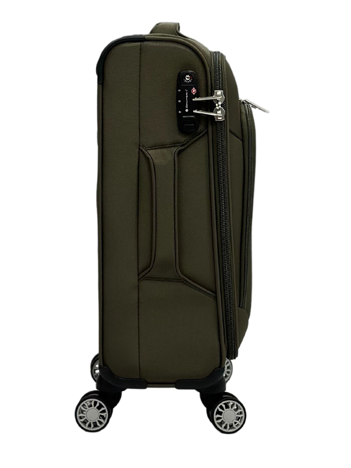 Soft Suitcase Dual 4-Wheel Spinners Expandable Luggage