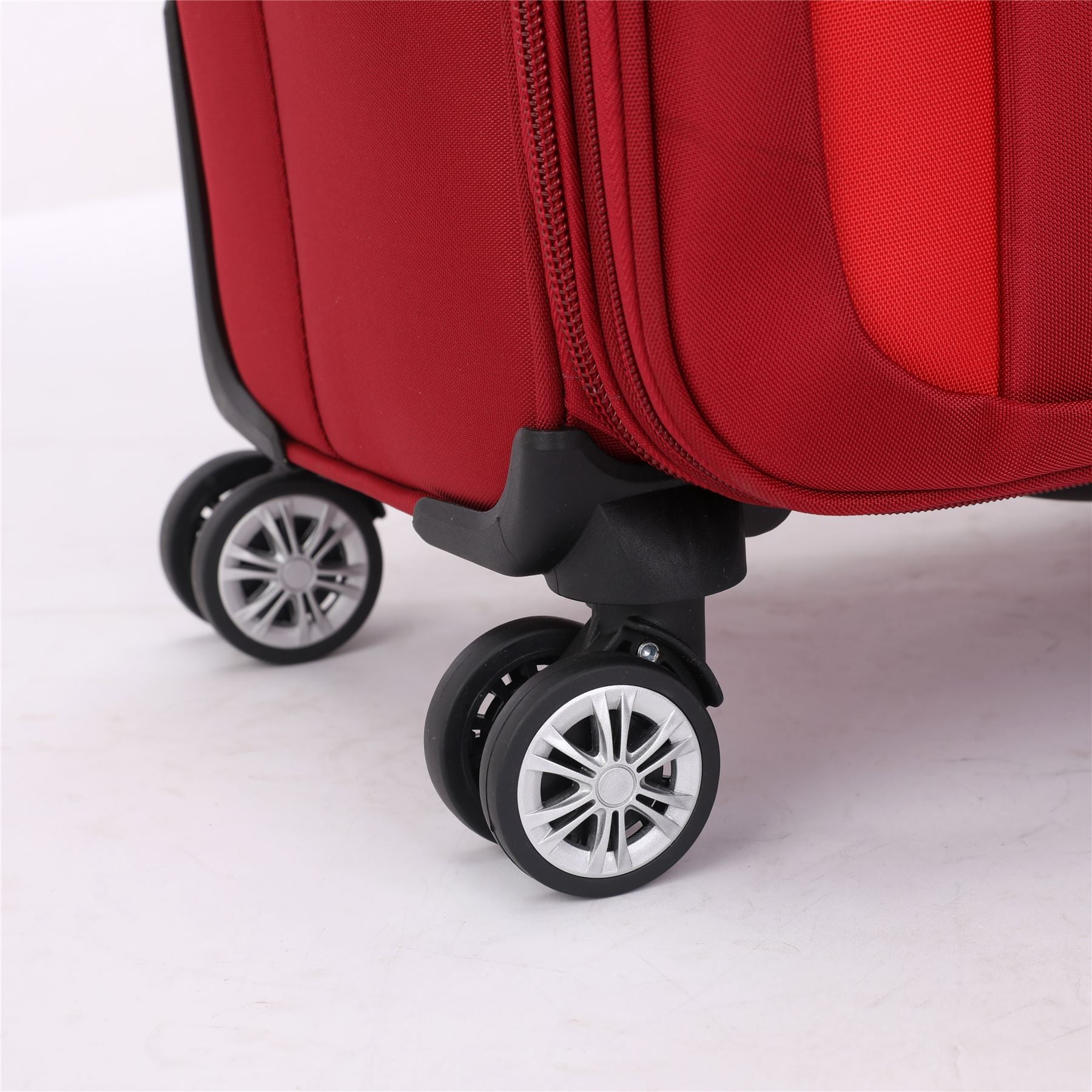 Lightweight Expandable Luggage Softshell 8 Weel Suitcase Set