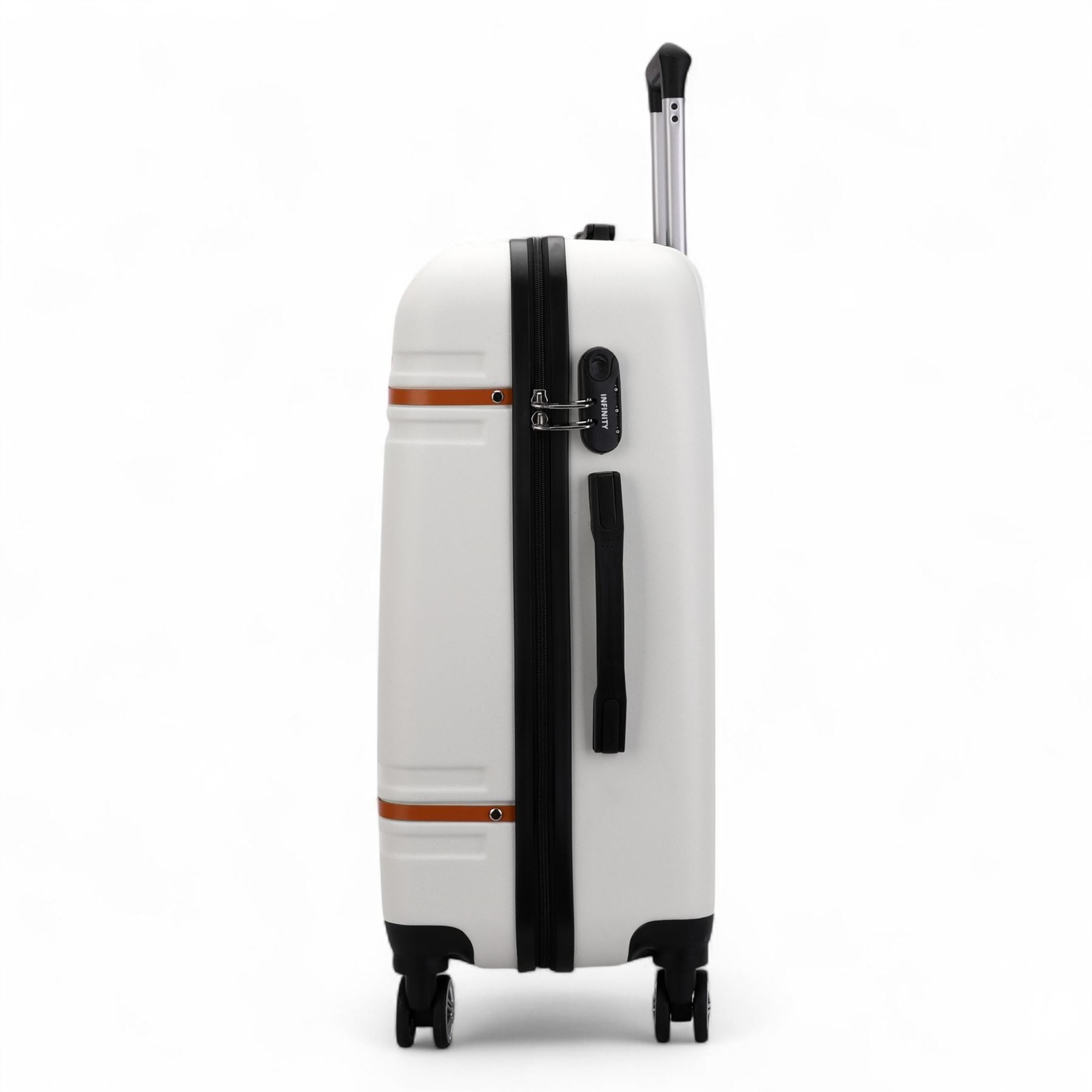 Hard Shell Modern 4-Wheel Luggage Suitcase Set