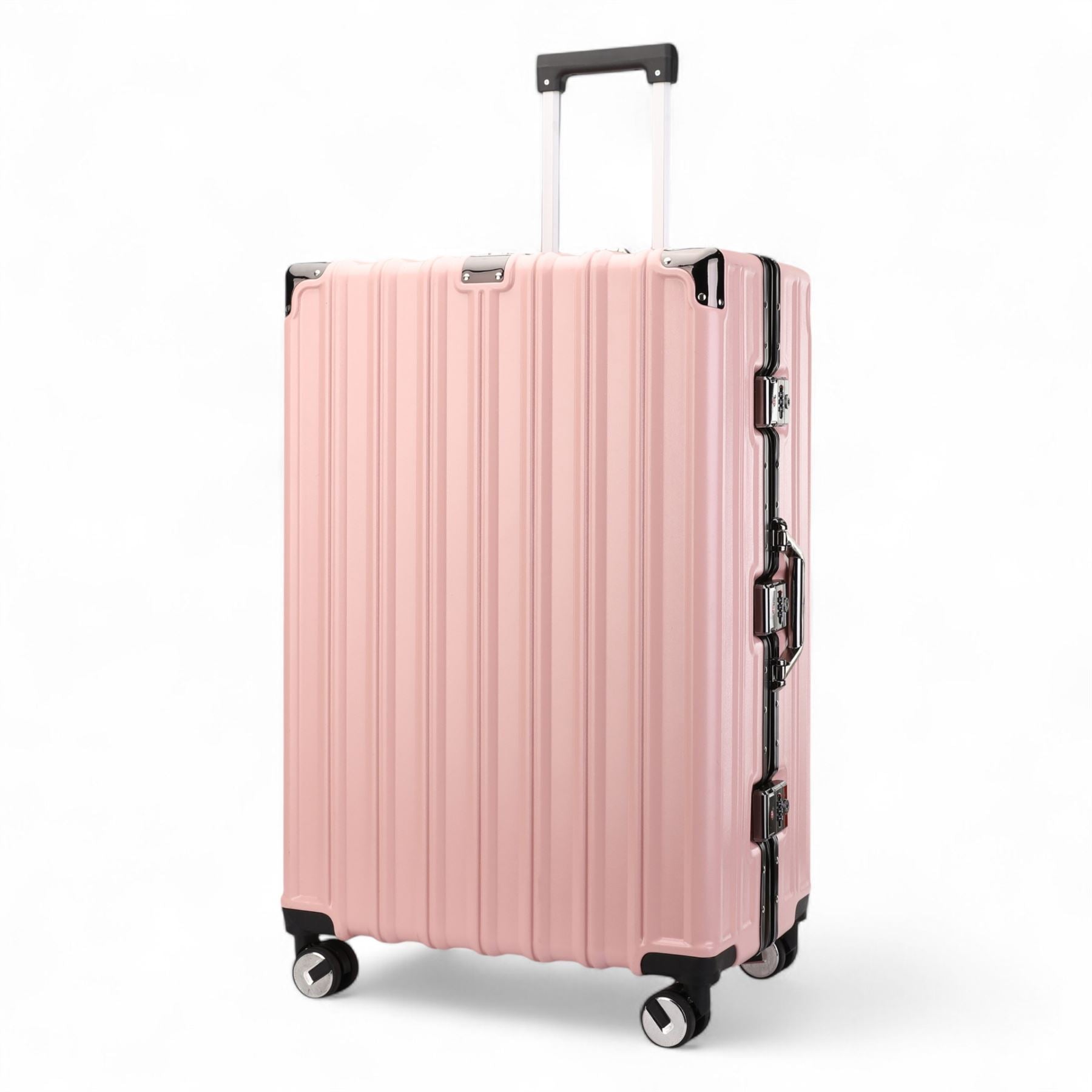 Robust Hard Shell Luggage 8 Wheel Suitcase Set