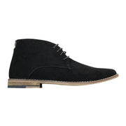 Mens Suede Ankle Boots Chelsea Laced Real Leather Lined Italian Design Smart Casual - Knighthood Store