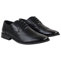 Men's Black Oxfords Shoes Brogues Derbys Formal Dress Shoe - Knighthood Store