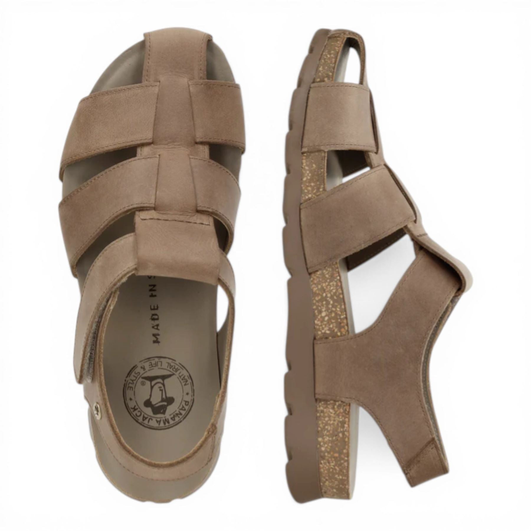 Stanley C8 - Men’s Waterproof Taupe Leather Sandals