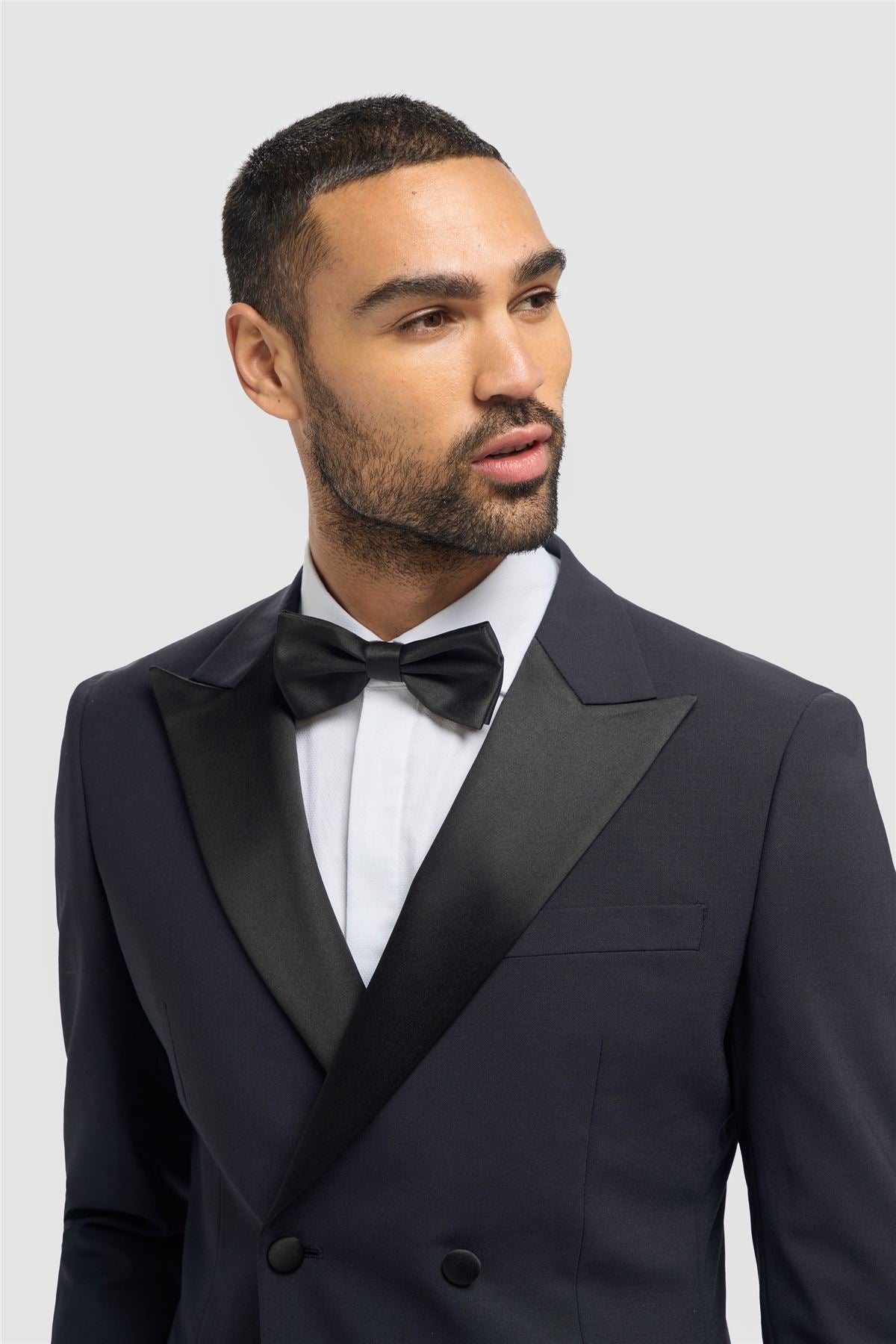 Men's Suit Navy 2 Piece Double Breasted Tuxedo