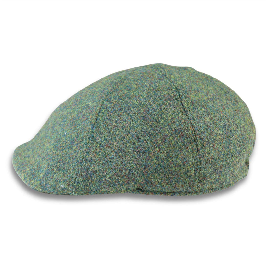 Men's Duckbill Cap Wool Blend Green Plain Solid Gatsby Peaked Ivy 6 Panel Hat - Knighthood Store