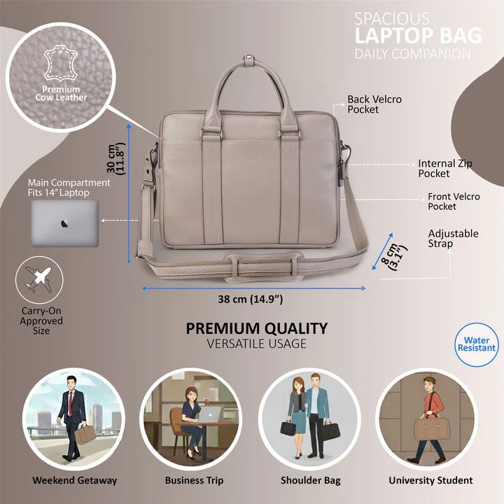 Sutton - Genuine Leather Laptop Bag