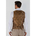 Men's Waistcoat Beige Tailored Fit Summer Wedding Vest - Knighthood Store