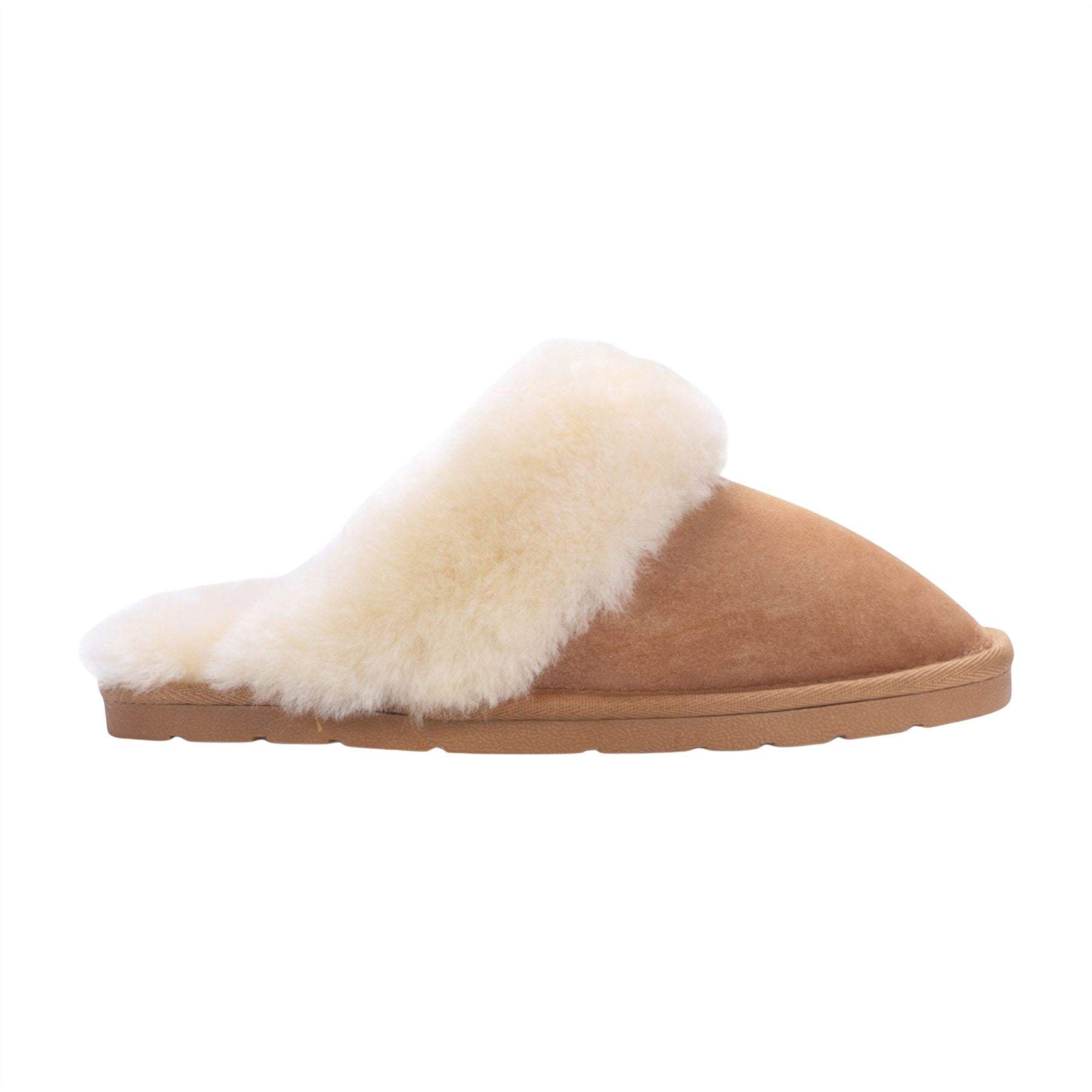 Luna - Women's Sheepskin Suede Mule Slippers