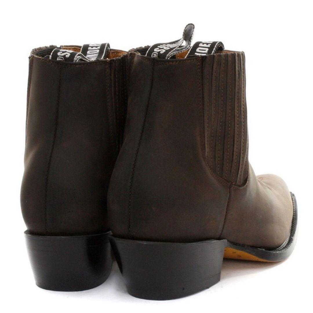 Mens Cowboy Ankle Boots Grinders Maverick Real Leather Western Riding Cuban - Knighthood Store