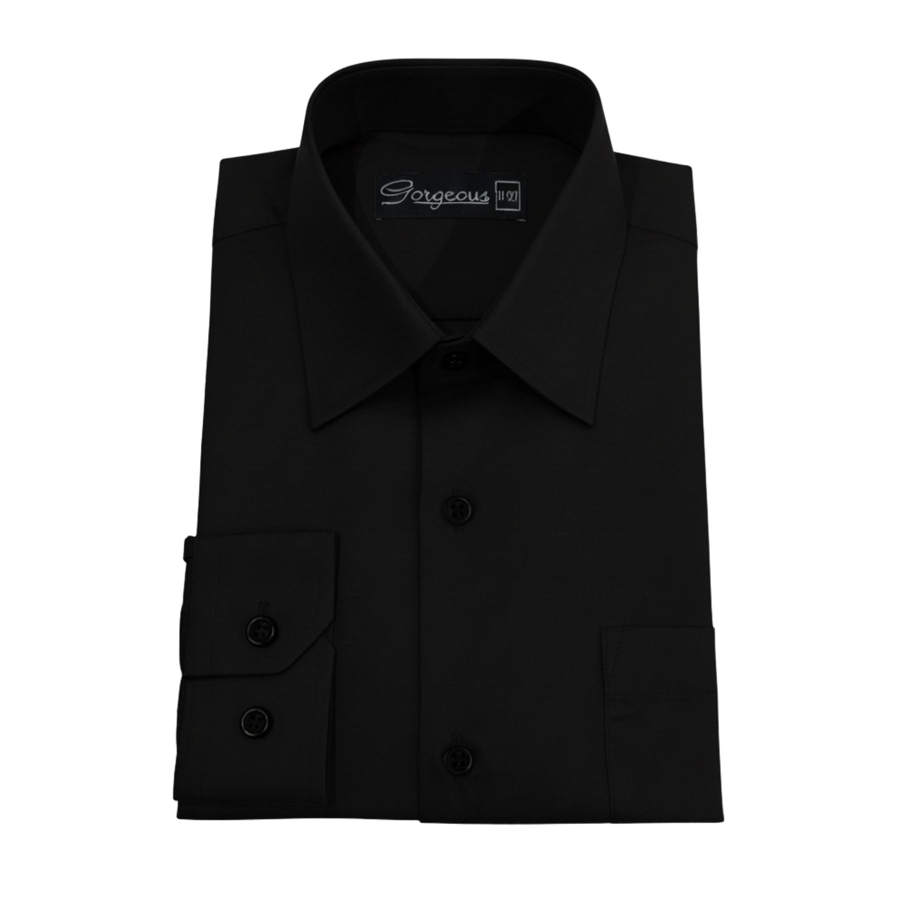 Boys Formal Long Sleeve Button-Down Collar Shirt