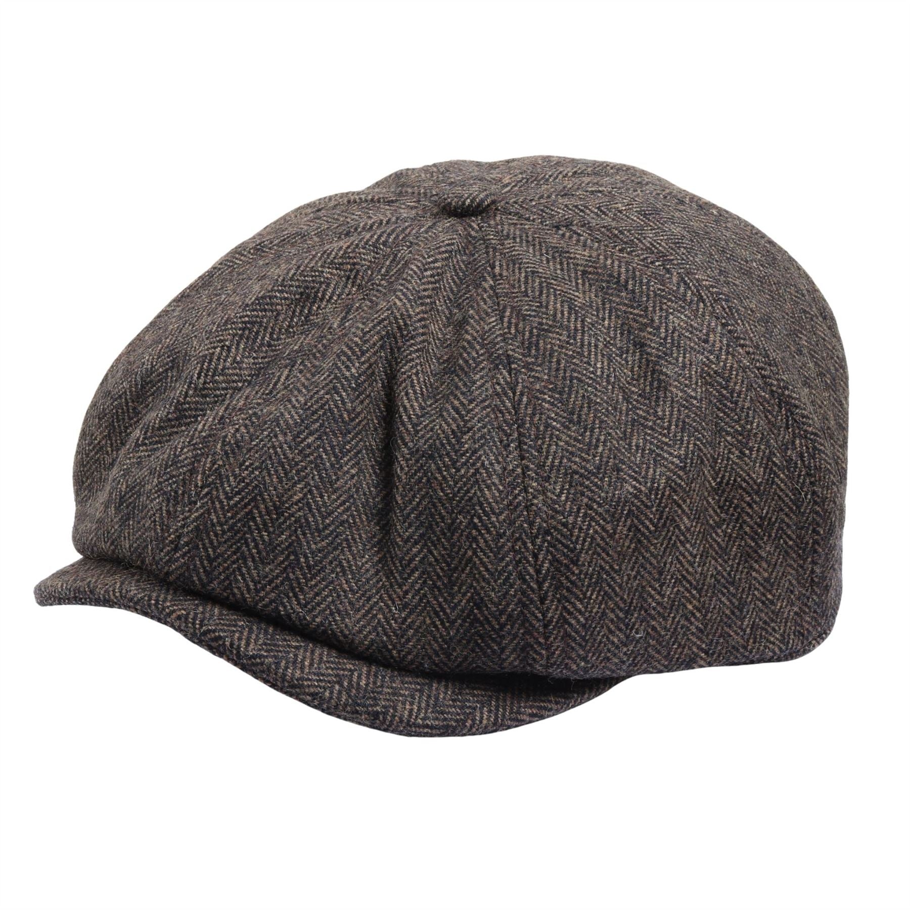 Men's Herringbone Newsboy Classic Flat Cap