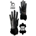 Womens Real Leather Winter Gloves Fur Fleece Lined Warm Ladies Gift Touch Screen - Knighthood Store
