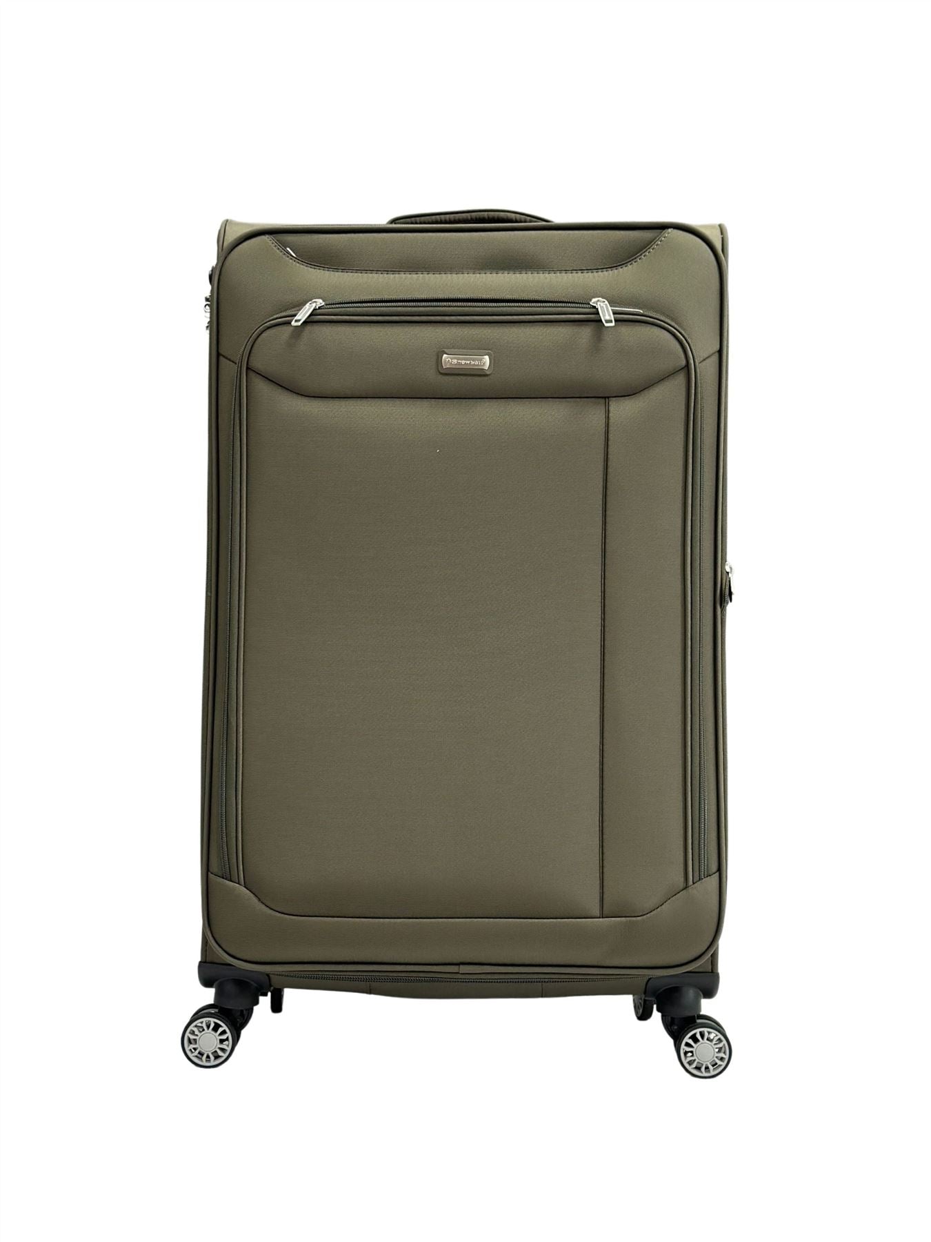 Soft Suitcase Dual 4-Wheel Spinners Expandable Luggage