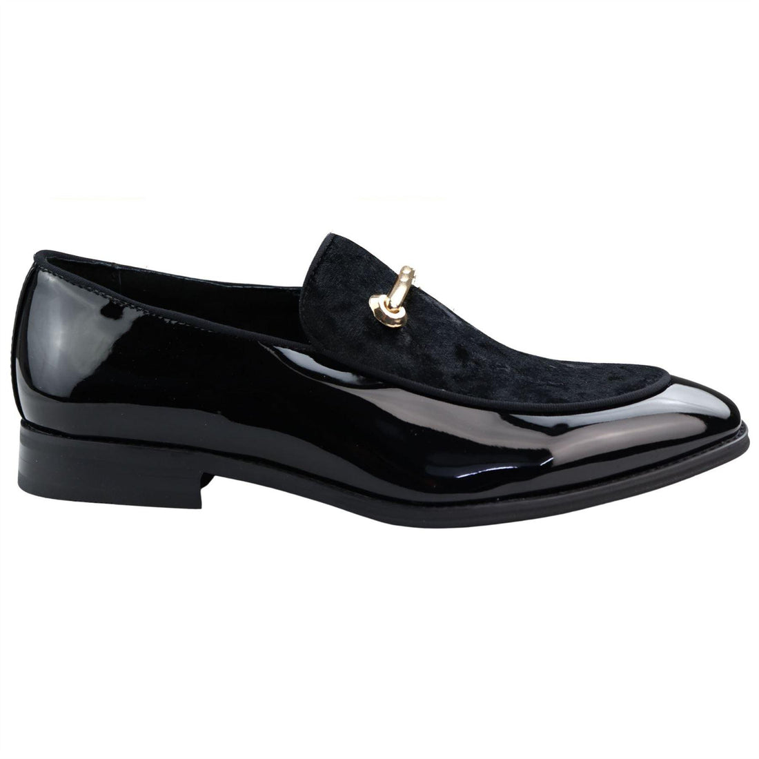 Men's Moccasin Loafers Shoes Leather Lined Slip On Velvet Smart Formal Shoe Black Blue Red - Knighthood Store