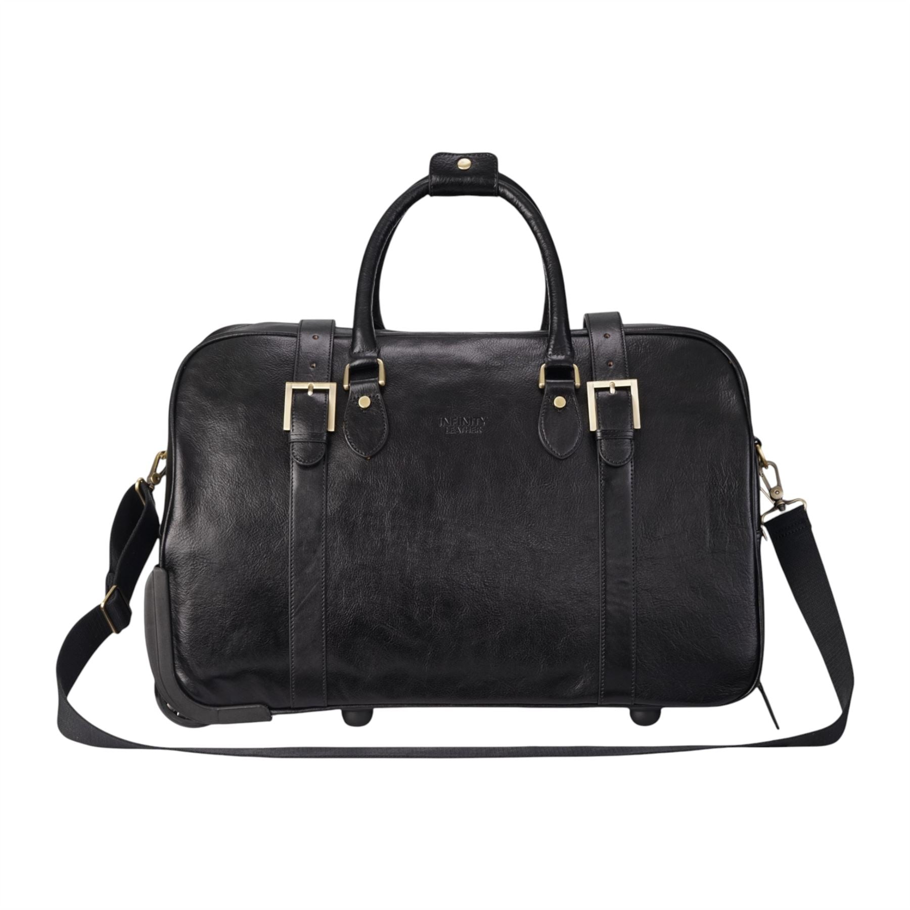 Holt - Genuine Leather Wheeled Duffle Bag