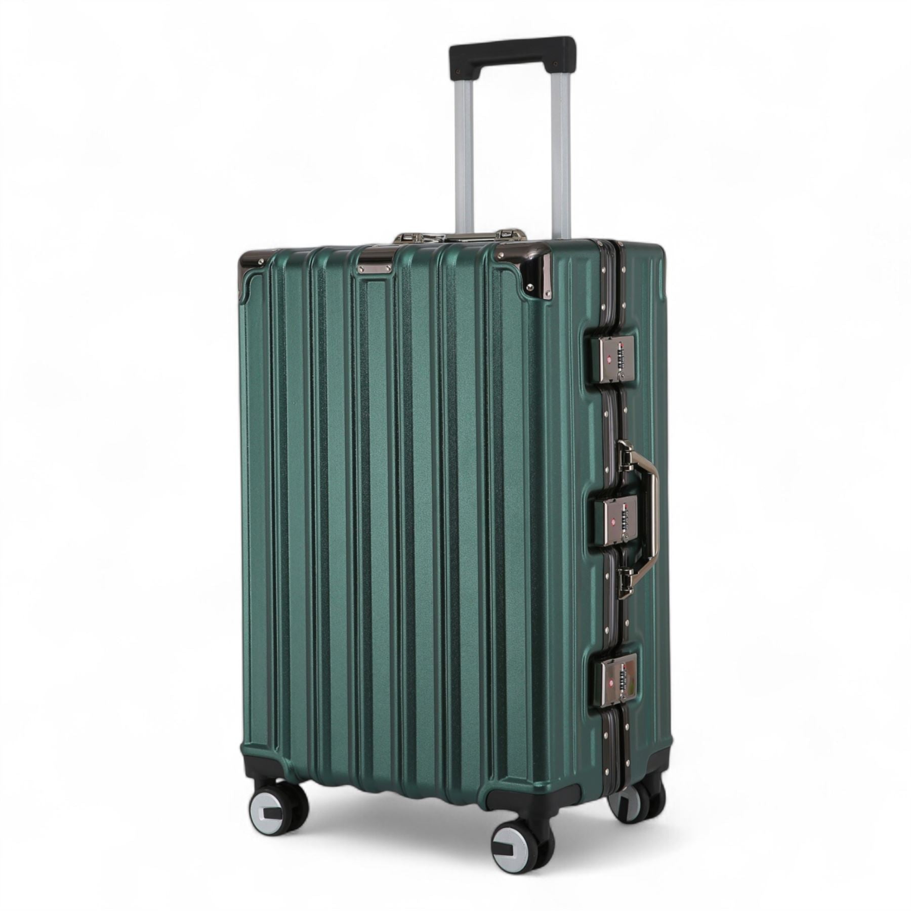 Robust Hard Shell Luggage 8 Wheel Suitcase Set