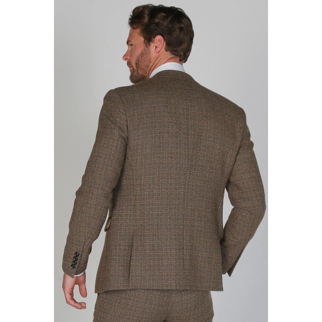 Ralph - Men's Classic Tweed Brown Blazer