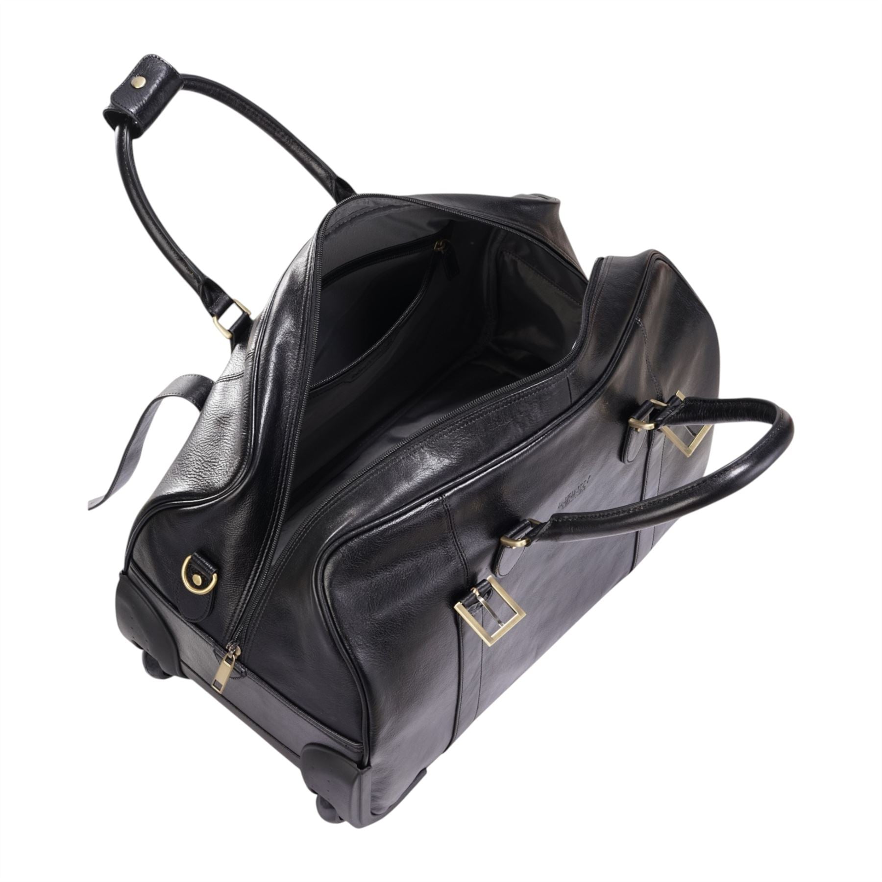 Holt - Genuine Leather Wheeled Duffle Bag