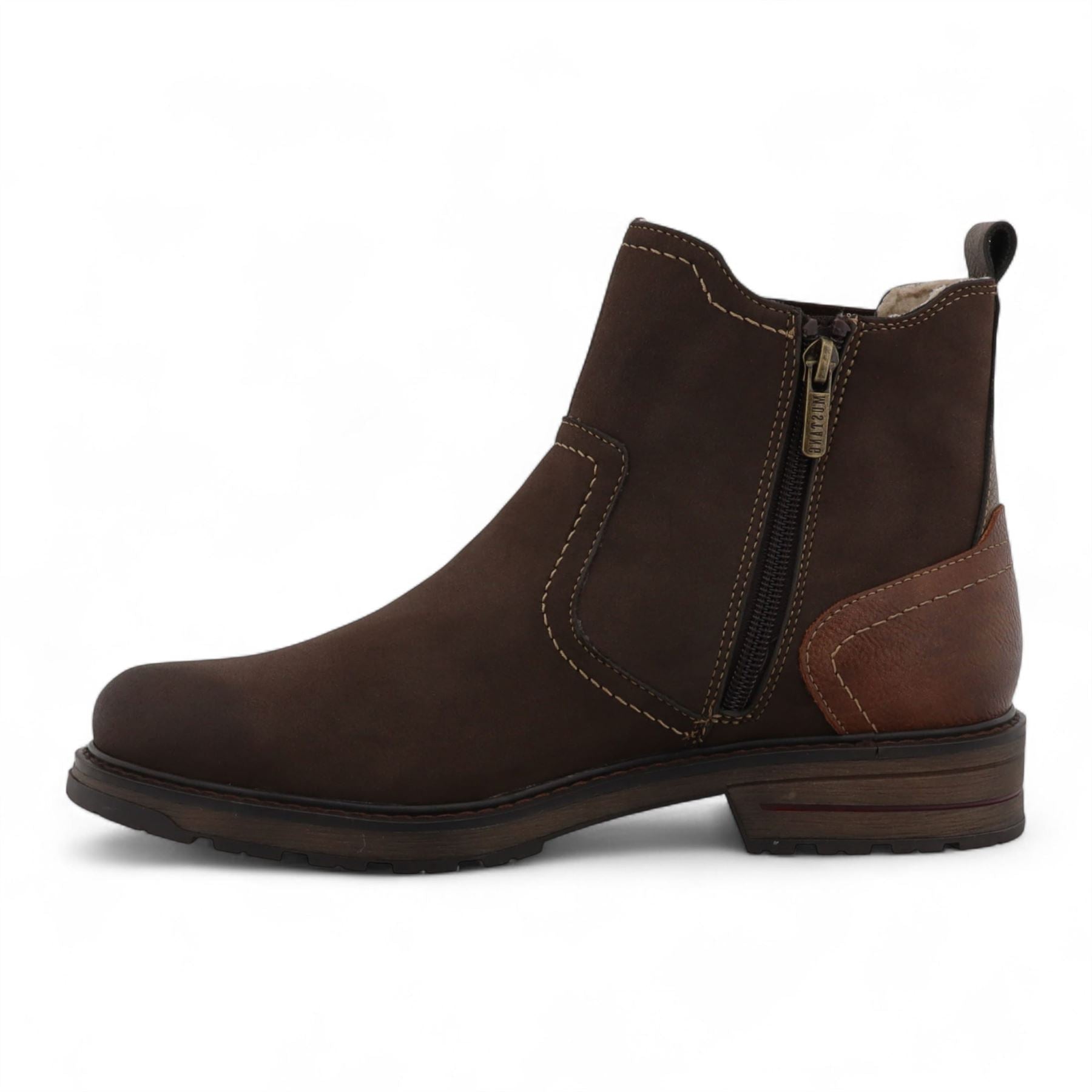 Men's Mokka Brown Water-Resistant Chelsea Ankle Boots