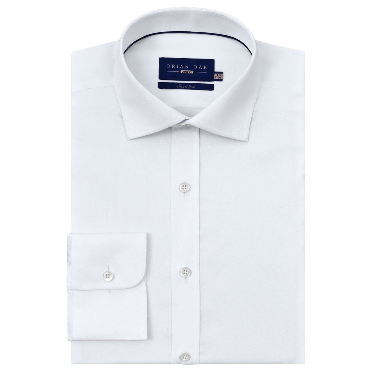 Men's Easy Care White Twill Shirt