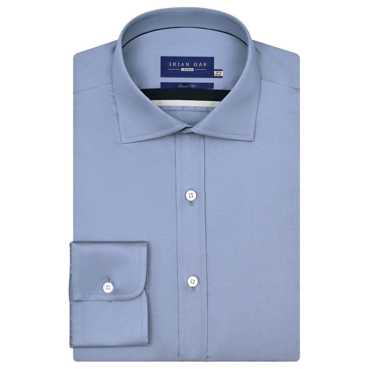 Men's Plain Smart Fit Formal Shirt - Grey