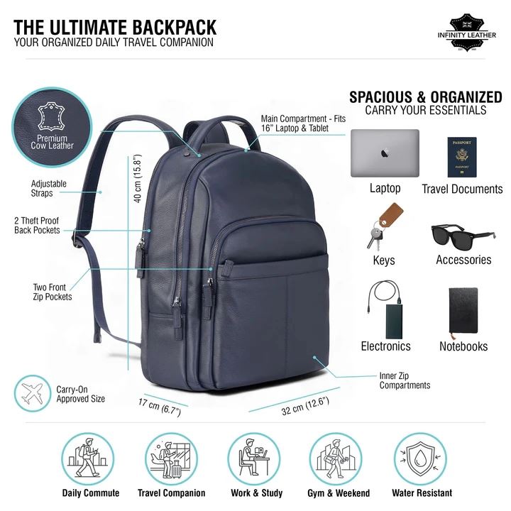 Capri - Genuine Leather Backpack