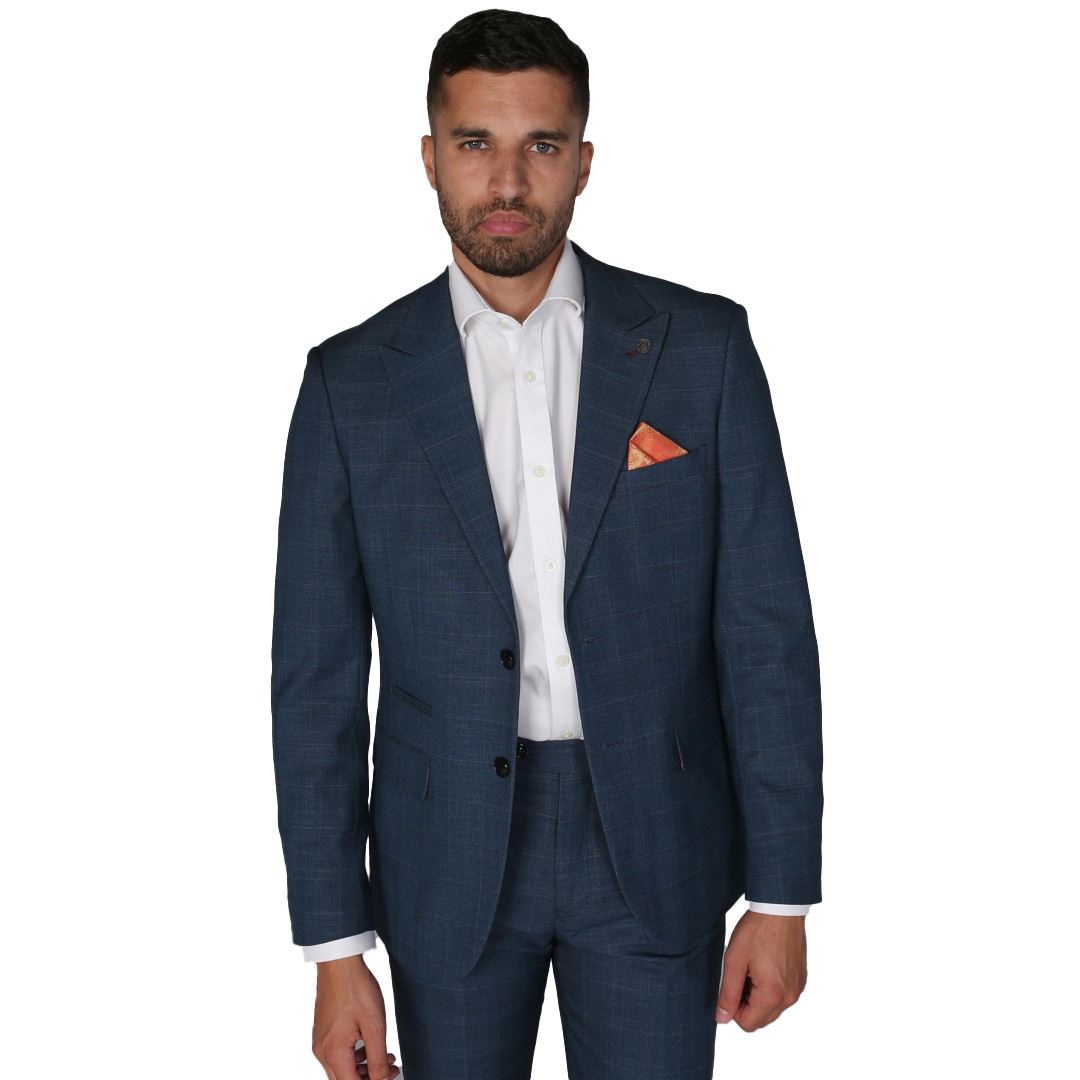 Viceroy - Men's Blue Check Blazer Classic Formal - 34