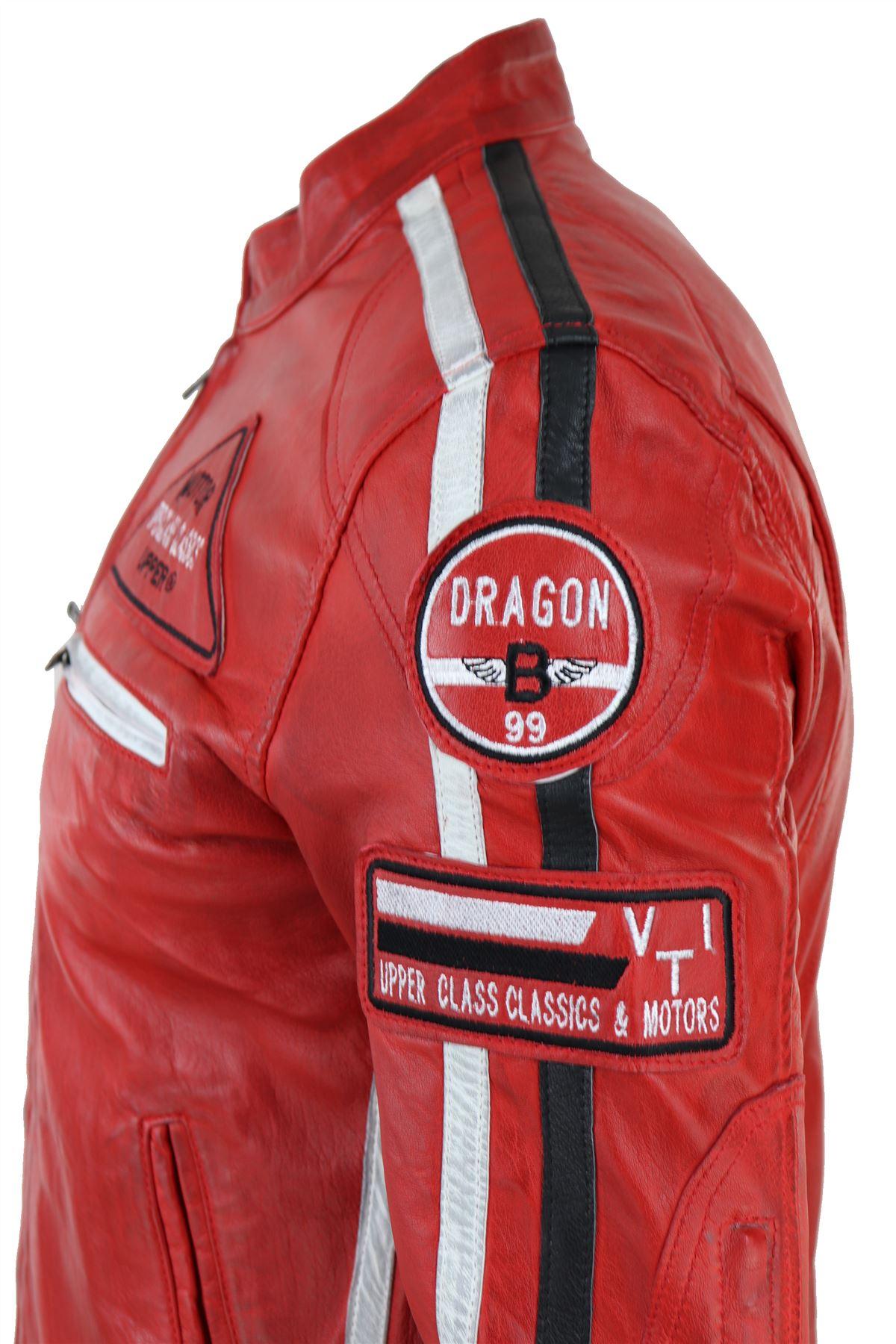 Men's Zipped Biker Leather Jacket | Infinity - Knighthood Store