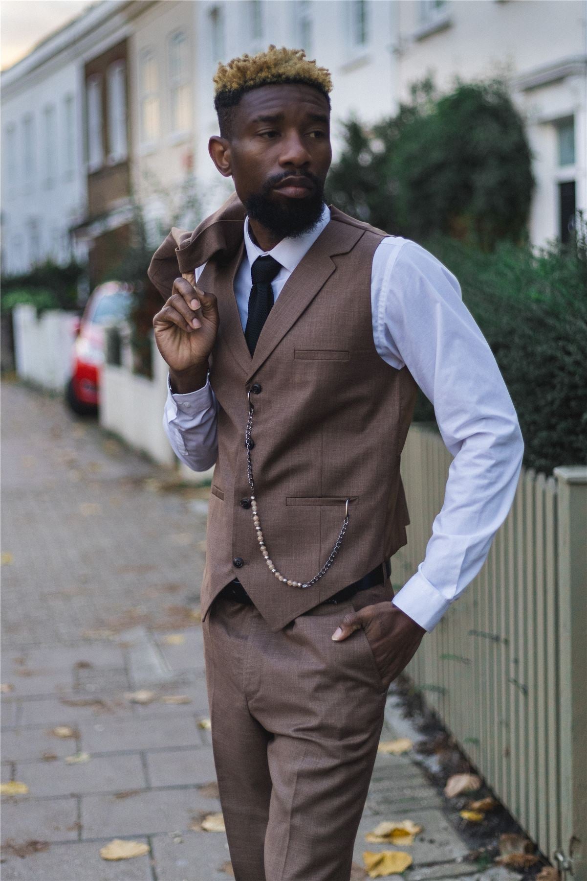 TruClothing James Men 3 Piece Brown Suit – Knighthood Store