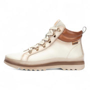 Vigo - Women’s Nata White Leather Ankle Trainers Boots