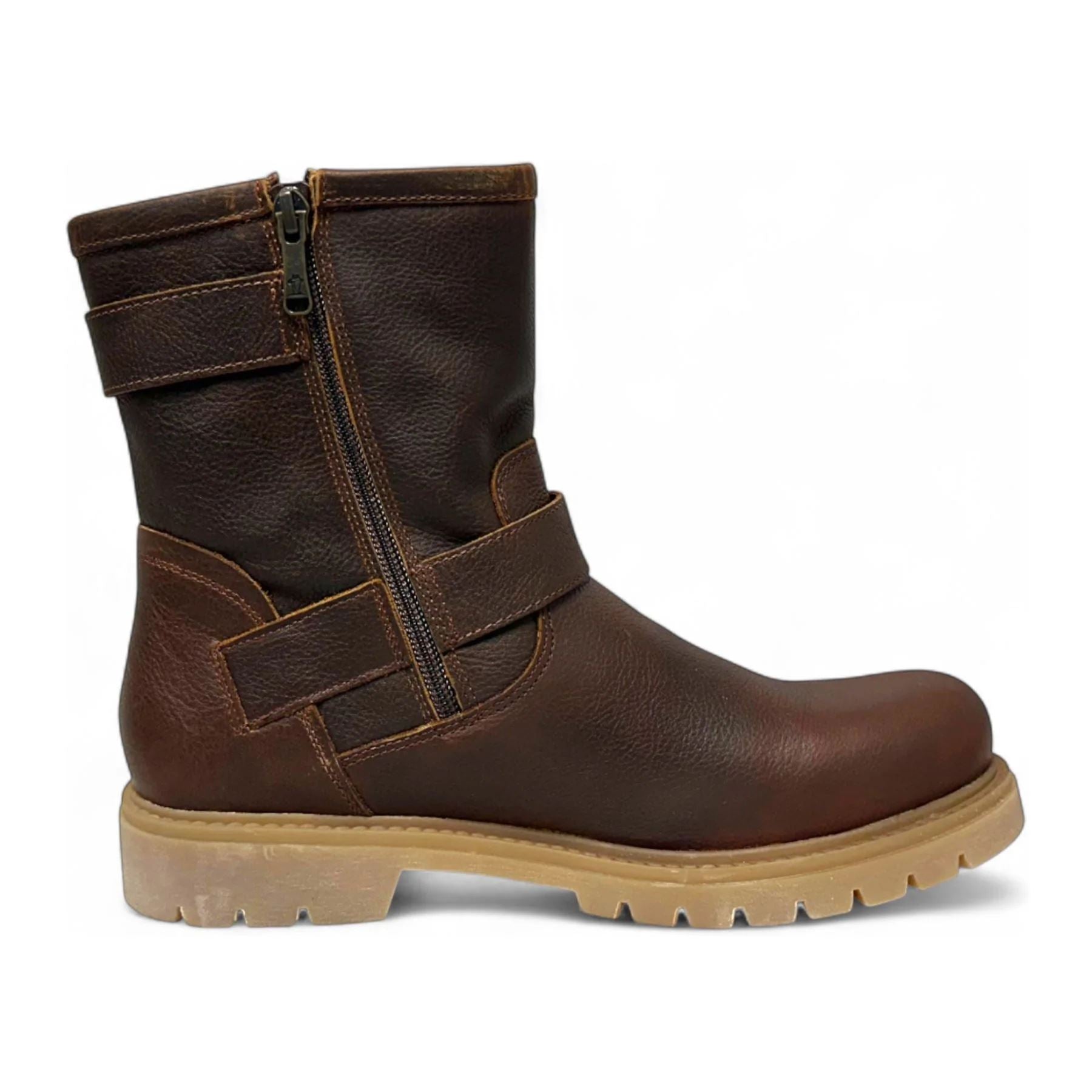 Felina B33 - Women's Brown Waterproof Leather Ankle Boots
