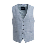 Camden - Men's Blue Check Waistcoat