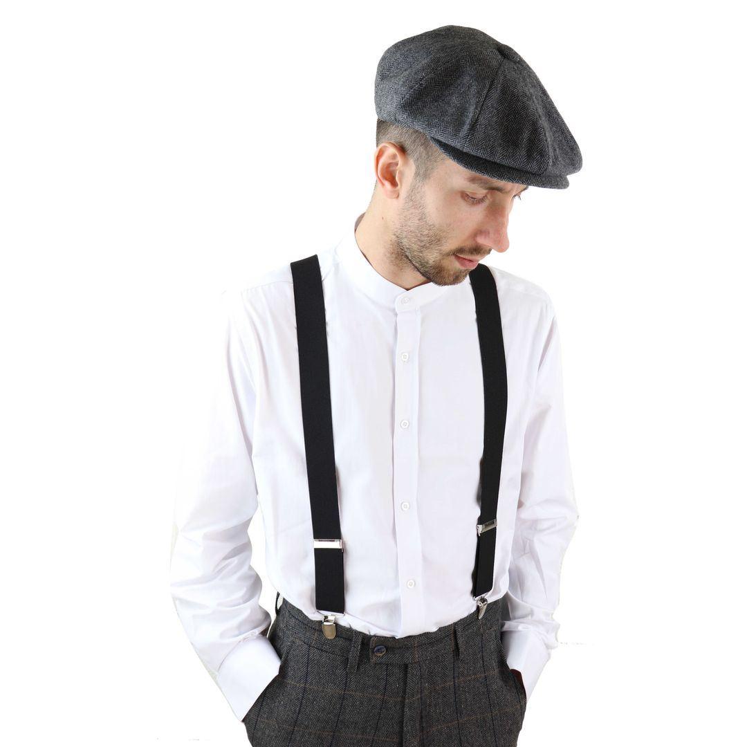 Mens Classic Vintage Retro Trouser Braces Suspenders 1920s Gatsby Blinders - Knighthood Store
