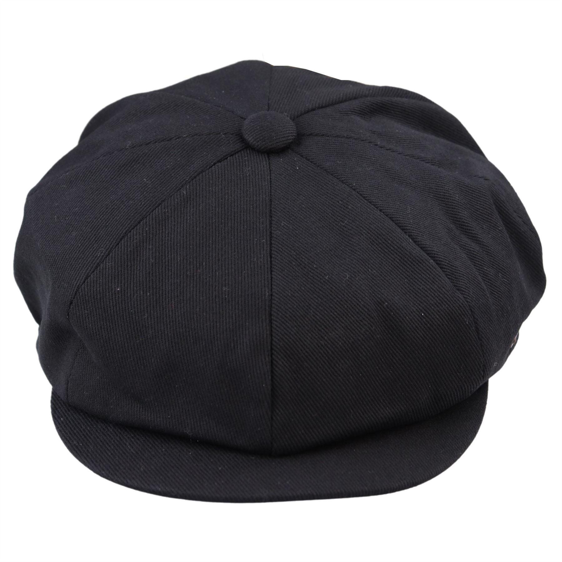 Mens 8 Panel Razor Summer Baker Boy Hat Cotton Blinders Newsboy Flat Cap Shelby - Knighthood Store