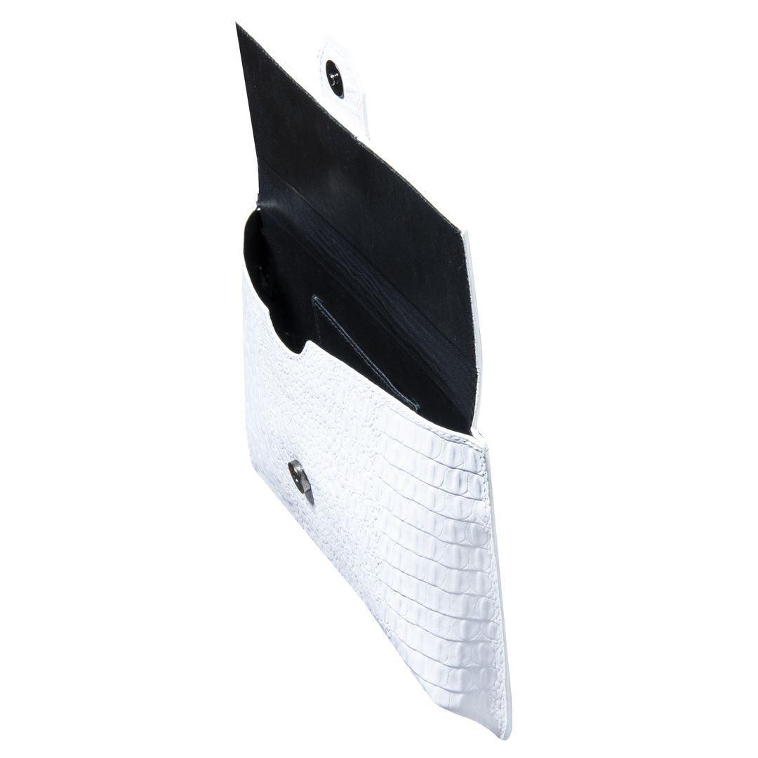 Womens Real Leather Buckle Hide Clutch Shoulder Bag Metal Chain Cross Body - Knighthood Store